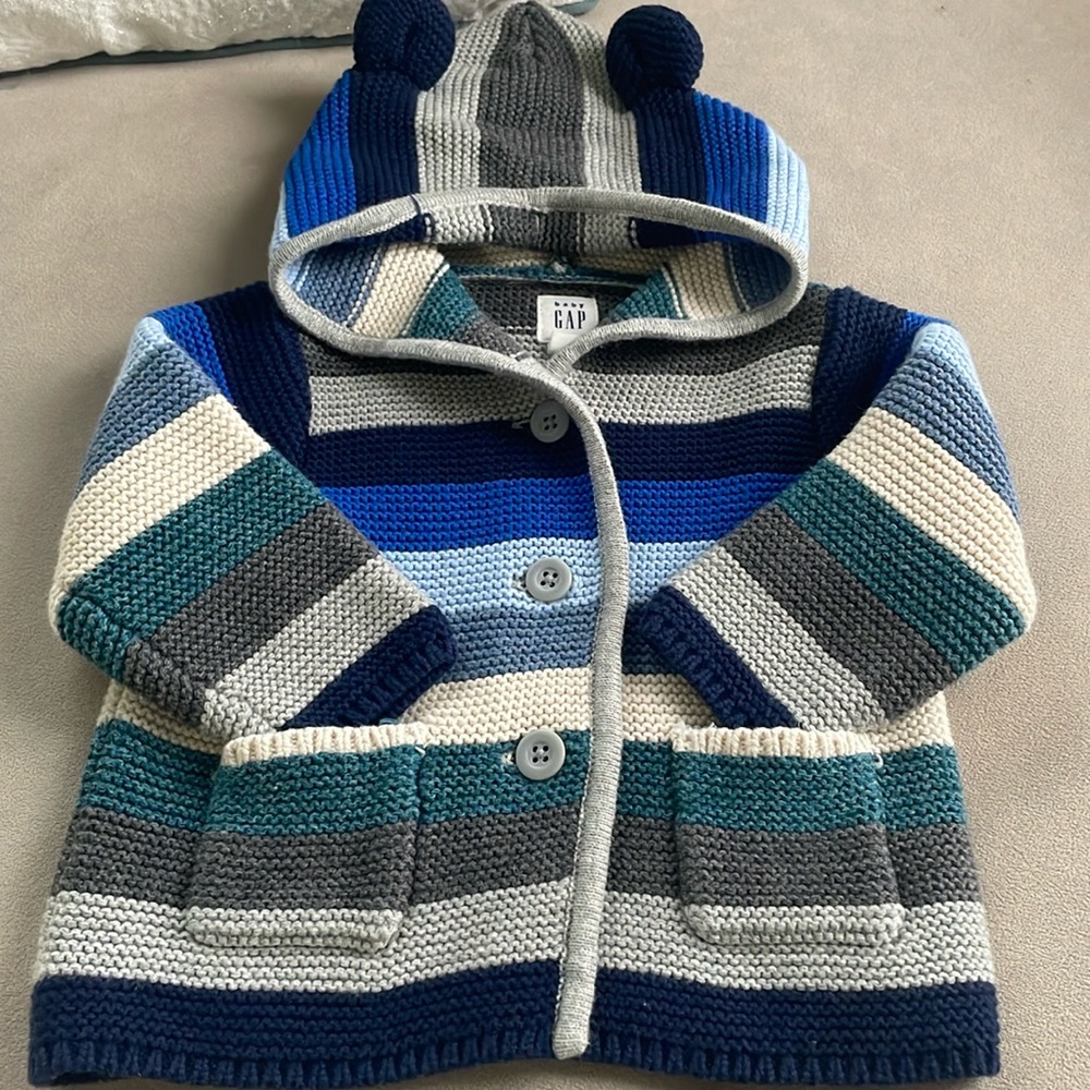 Blue Striped knitted Gap sweater